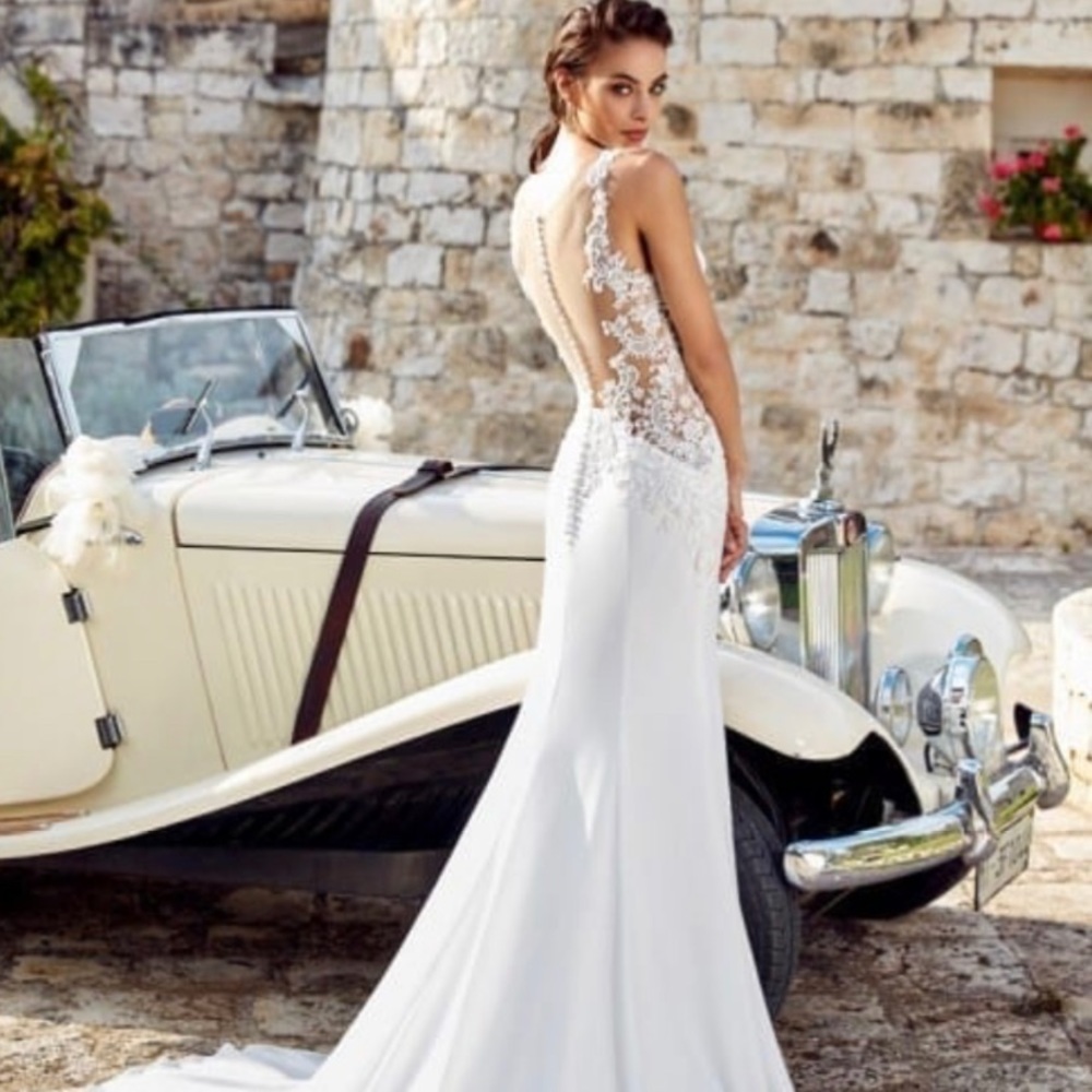 2018 Eddy K Isabel Wedding Dress Brand New with Tags US 10- Street=Size 6